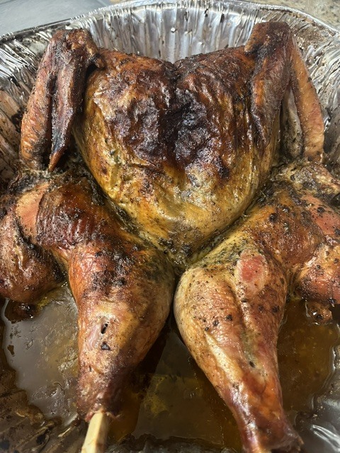 Family-style catering presentation